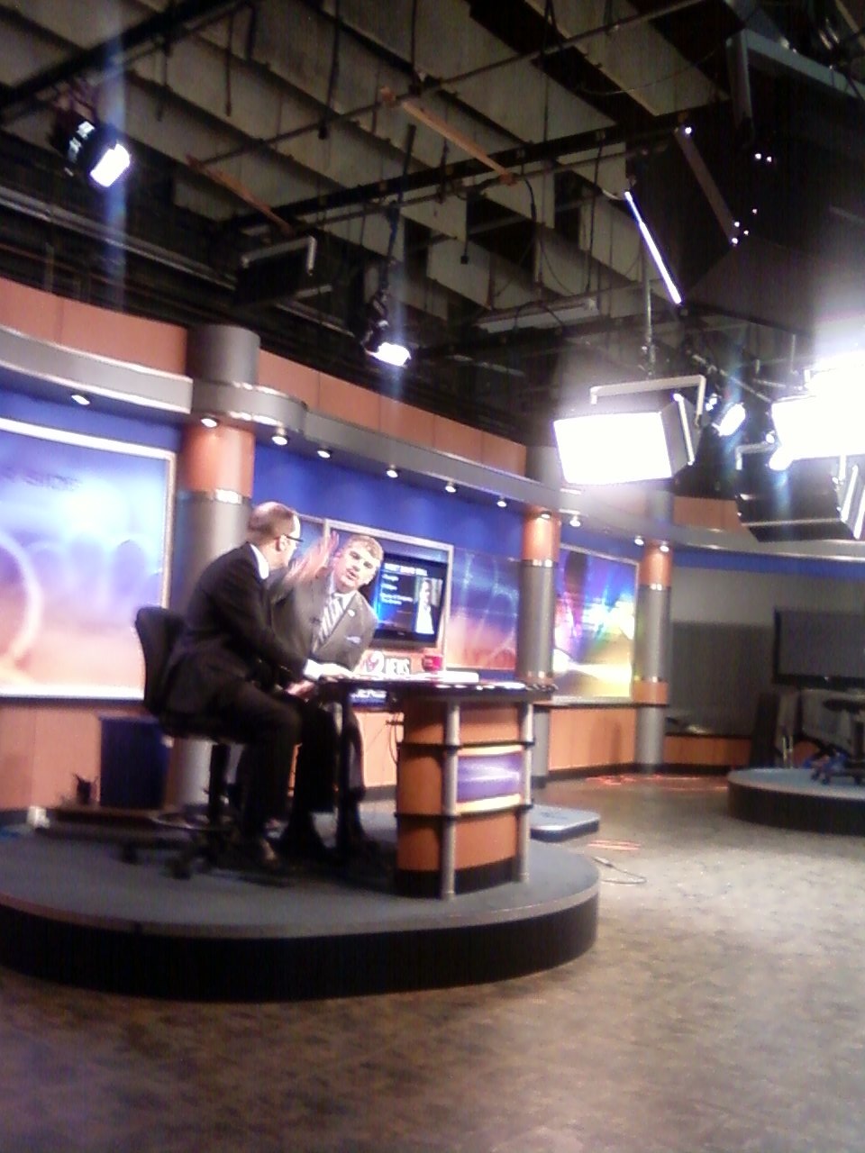 TV interview in Dayton